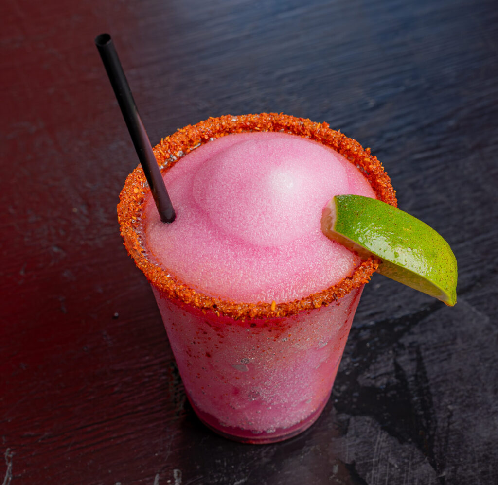 Prickly Pear margarita from BierHaus Port Aransas.