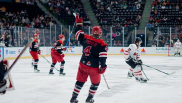 ICeRays players on the ice at Hilliard Center in Corpus Christi.